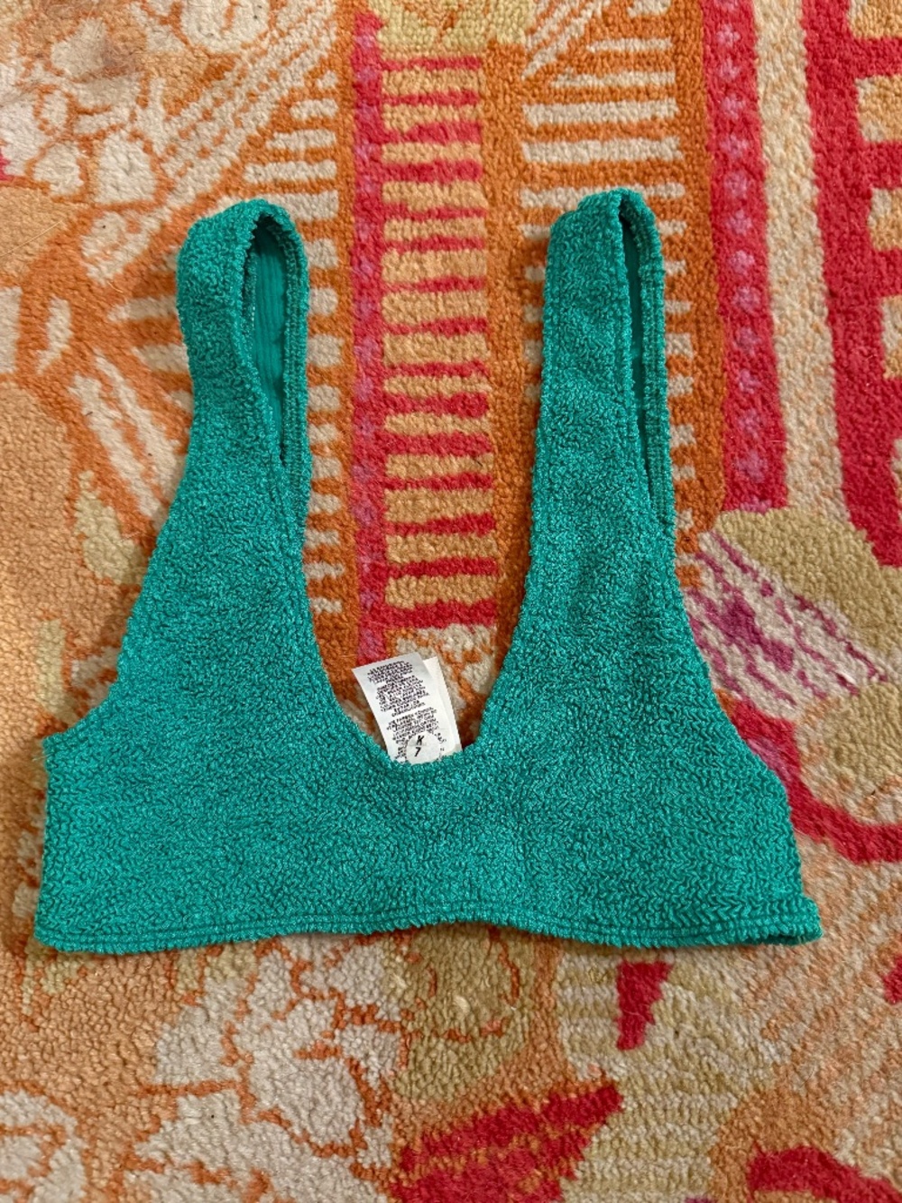 ASOS one size green swimsuit bikini top OS